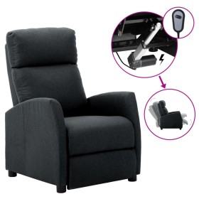 Sillón reclinable eléctrico de tela gris oscuro de vidaXL, Sillones - Ref: Foro24-3073637, Precio: 183,93 €, Descuento: %