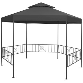 Cenador de jardín gris antracita 323x275x265 cm de vidaXL, Carpas y cenadores - Ref: Foro24-47961, Precio: 216,87 €, Descuent...