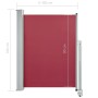 Red retractable garden or terrace side awning 100x300 cm by vidaXL, Umbrellas - Ref: Foro24-48342, Price: 60,28 €, Discount: %