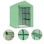 Greenhouse with steel shelves 143x143x195 cm by vidaXL, Greenhouses - Ref: Foro24-48167, Price: 95,12 €, Discount: %