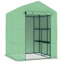 Greenhouse with steel shelves 143x143x195 cm by vidaXL, Greenhouses - Ref: Foro24-48167, Price: 95,12 €, Discount: %