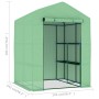 Greenhouse with steel shelves 143x143x195 cm by vidaXL, Greenhouses - Ref: Foro24-48167, Price: 95,12 €, Discount: %