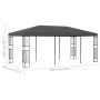 Anthracite gray fabric gazebo 3x6 m by vidaXL, Tents and gazebos - Ref: Foro24-48010, Price: 236,53 €, Discount: %