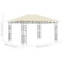 Gazebo with mosquito net cream color 4x3x2.73 m 180 g/m² by vidaXL, Tents and gazebos - Ref: Foro24-47970, Price: 320,44 €, D...