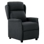 Sillón reclinable eléctrico de tela gris oscuro de vidaXL, Sillones - Ref: Foro24-3073617, Precio: 233,88 €, Descuento: %