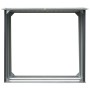 Casetilla para leña acero galvanizado gris 172x91x154 cm de vidaXL, Accesorios para bolsas y soportes de leña - Ref: Foro24-4...