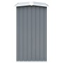 Wood storage shed, galvanized steel, gray, 172x91x154 cm by vidaXL, Accessories for bags and firewood holders - Ref: Foro24-4...