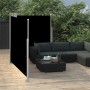 Schwarze einziehbare Seitenmarkise 140x600 cm von vidaXL, Sonnenschirme - Ref: Foro24-48454, Preis: 63,30 €, Rabatt: %