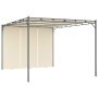 Garden gazebo with cream side curtain 4x3x2.25 m by vidaXL, Tents and gazebos - Ref: Foro24-47994, Price: 258,99 €, Discount: %