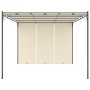 Garden gazebo with cream side curtain 4x3x2.25 m by vidaXL, Tents and gazebos - Ref: Foro24-47994, Price: 258,99 €, Discount: %