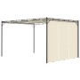 Garden gazebo with cream side curtain 4x3x2.25 m by vidaXL, Tents and gazebos - Ref: Foro24-47994, Price: 258,99 €, Discount: %