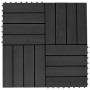 Baldosas de porche de WPC 30x30 cm 1 m² negro 11 unidades de vidaXL, Suelos y moquetas - Ref: Foro24-45023, Precio: 59,99 €, ...