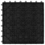 WPC porch tiles 30x30 cm 1 m² black 11 units by vidaXL, Floors and carpets - Ref: Foro24-45023, Price: 59,99 €, Discount: %