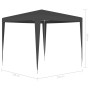 Professional party tent anthracite gray 90 g/m² 2.5x2.5 m by vidaXL, Tents and gazebos - Ref: Foro24-48507, Price: 59,83 €, D...