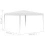 Weißes Festzelt 4x4 m von vidaXL, Zelte und Pavillons - Ref: Foro24-48498, Preis: 77,74 €, Rabatt: %