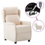 Sillón reclinable eléctrico de tela crema de vidaXL, Sillones - Ref: Foro24-3073625, Precio: 199,34 €, Descuento: %