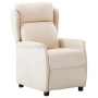 Sillón reclinable eléctrico de tela crema de vidaXL, Sillones - Ref: Foro24-3073625, Precio: 199,34 €, Descuento: %