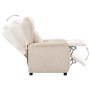 Cream Fabric Electric Recliner by vidaXL, Armchairs - Ref: Foro24-3073625, Price: 199,99 €, Discount: %