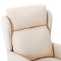 Sillón reclinable eléctrico de tela crema de vidaXL, Sillones - Ref: Foro24-3073625, Precio: 199,34 €, Descuento: %