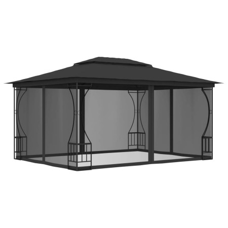 Gazebo with anthracite gray nets 300x400x265 cm by vidaXL, Tents and gazebos - Ref: Foro24-48598, Price: 336,99 €, Discount: %