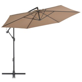 Cantilever parasol with aluminum pole 300 cm taupe by vidaXL, Umbrellas - Ref: Foro24-44510, Price: 106,27 €, Discount: %