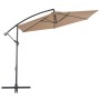 Ampelschirm mit Aluminiummast 300 cm taupe von vidaXL, Sonnenschirme - Ref: Foro24-44510, Preis: 106,27 €, Rabatt: %