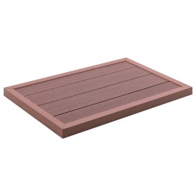 Brown WPC solar shower floor panel 101x63x5.5 cm by vidaXL, Pool and spa accessories - Ref: Foro24-49065, Price: 81,37 €, Dis...