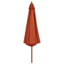 Garden umbrella with wooden pole 350 cm terracotta by vidaXL, Umbrellas - Ref: Foro24-44532, Price: 124,74 €, Discount: %