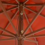 Garden umbrella with wooden pole 350 cm terracotta by vidaXL, Umbrellas - Ref: Foro24-44532, Price: 124,74 €, Discount: %