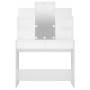 Dressing table with white LED lights 96x40x142 cm by vidaXL, Bedroom Dressers - Ref: Foro24-808819, Price: 166,99 €, Discount: %