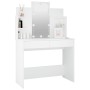 Dressing table with white LED lights 96x40x142 cm by vidaXL, Bedroom Dressers - Ref: Foro24-808819, Price: 166,99 €, Discount: %