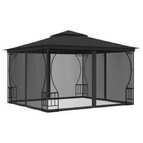 Gazebo with anthracite gray nets 300x300x265 cm by vidaXL, Tents and gazebos - Ref: Foro24-48597, Price: 274,99 €, Discount: %