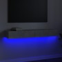 Mueble para TV con luces LED gris hormigón 120x35x15,5 cm de vidaXL, Muebles TV - Ref: Foro24-832867, Precio: 75,60 €, Descue...