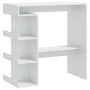 Bar table with glossy white chipboard shelf 100x50x101.5 cm by vidaXL, Kitchen and dining tables - Ref: Foro24-809455, Price:...