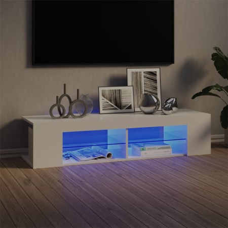 TV-Schrank mit strahlend weißen LED-Leuchten 135x39x30 cm von vidaXL, TV-Möbel - Ref: Foro24-804235, Preis: 72,93 €, Rabatt: %