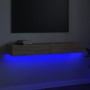 Mueble para TV con luces LED roble Sonoma 120x35x15,5 cm de vidaXL, Muebles TV - Ref: Foro24-832866, Precio: 69,85 €, Descuen...