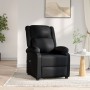 Sillón reclinable eléctrico de cuero sintético negro de vidaXL, Sillones - Ref: Foro24-3073719, Precio: 243,99 €, Descuento: %