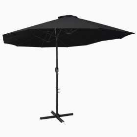 Garden umbrella with black aluminum pole 460x270 cm by vidaXL, Umbrellas - Ref: Foro24-47302, Price: 153,99 €, Discount: %