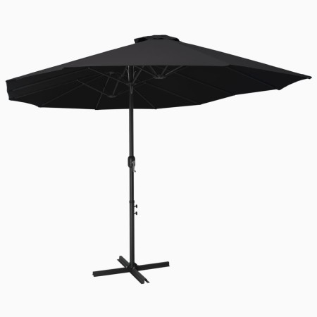 Garden umbrella with black aluminum pole 460x270 cm by vidaXL, Umbrellas - Ref: Foro24-47302, Price: 153,46 €, Discount: %