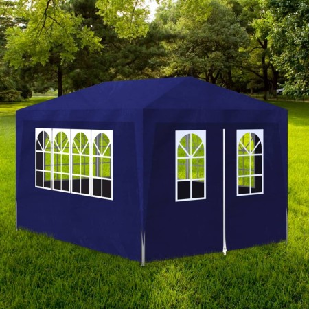 Carpa para fiestas azul 3x4 m de vidaXL, Carpas y cenadores - Ref: Foro24-90335, Precio: 92,96 €, Descuento: %