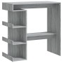 Sonoma gray storage shelf bar table 100x50x101.5 cm by vidaXL, Kitchen and dining tables - Ref: Foro24-812961, Price: 85,99 €...