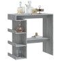 Sonoma gray storage shelf bar table 100x50x101.5 cm by vidaXL, Kitchen and dining tables - Ref: Foro24-812961, Price: 85,99 €...