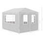 Weißes Partyzelt 3x4 m von vidaXL, Zelte und Pavillons - Ref: Foro24-90334, Preis: 93,94 €, Rabatt: %