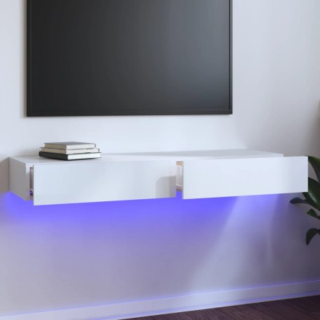 TV cabinet with bright white LED lights 120x35x15.5 cm by vidaXL, TV Furniture - Ref: Foro24-832869, Price: 72,09 €, Discount: %