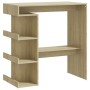 Oak plywood storage shelf bar table 100x50x101.5 cm by vidaXL, Kitchen and dining tables - Ref: Foro24-809452, Price: 89,93 €...