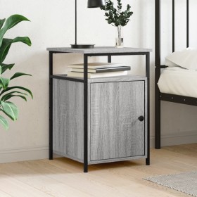 Sonoma gray plywood bedside table 40x42x60 cm by vidaXL, Nightstands - Ref: Foro24-826039, Price: 39,63 €, Discount: %