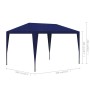 Carpa de fiestas azul 3x3 de vidaXL, Carpas y cenadores - Ref: Foro24-90333, Precio: 49,99 €, Descuento: %