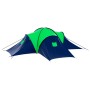 Tent for 9 people, blue and green fabric. by vidaXL, tents - Ref: Foro24-90412, Price: 148,99 €, Discount: %