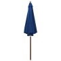 Sombrilla de jardín con palo de madera azul 300x258 cm de vidaXL, Sombrillas - Ref: Foro24-47125, Precio: 102,46 €, Descuento: %