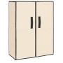 Cremefarbener Schuhschrank aus Stoff, 60 x 28 x 90 cm von vidaXL, Schuhregale und Schuhorganisatoren - Ref: Foro24-337263, Pr...